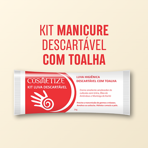 Kit Descartável Manicure Com Toalha