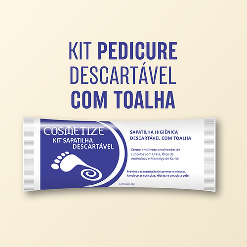 Kit Descartável Pedicure Com Toalha