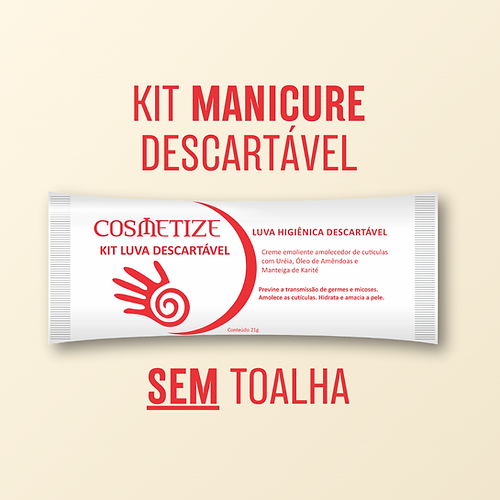 Kit Descartável Manicure Sem Toalha