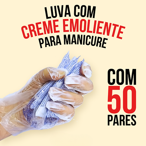 Luva Manicure Com Creme